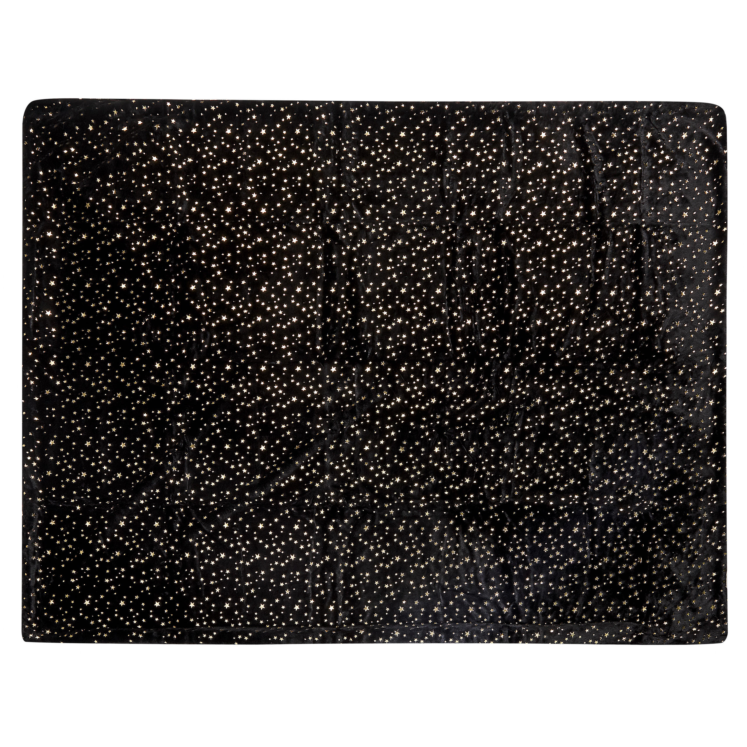 DECKE Schwarz Alazeya 150/200 cm - Schwarz, Textil (150/200cm) - Beliani