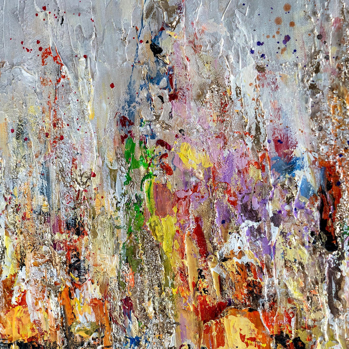 GEMÄLDE Heller Horizont Schattenfugenrahmen Gold 60x40 cm - Goldfarben, Holz (60/40cm) - YS-art gallery