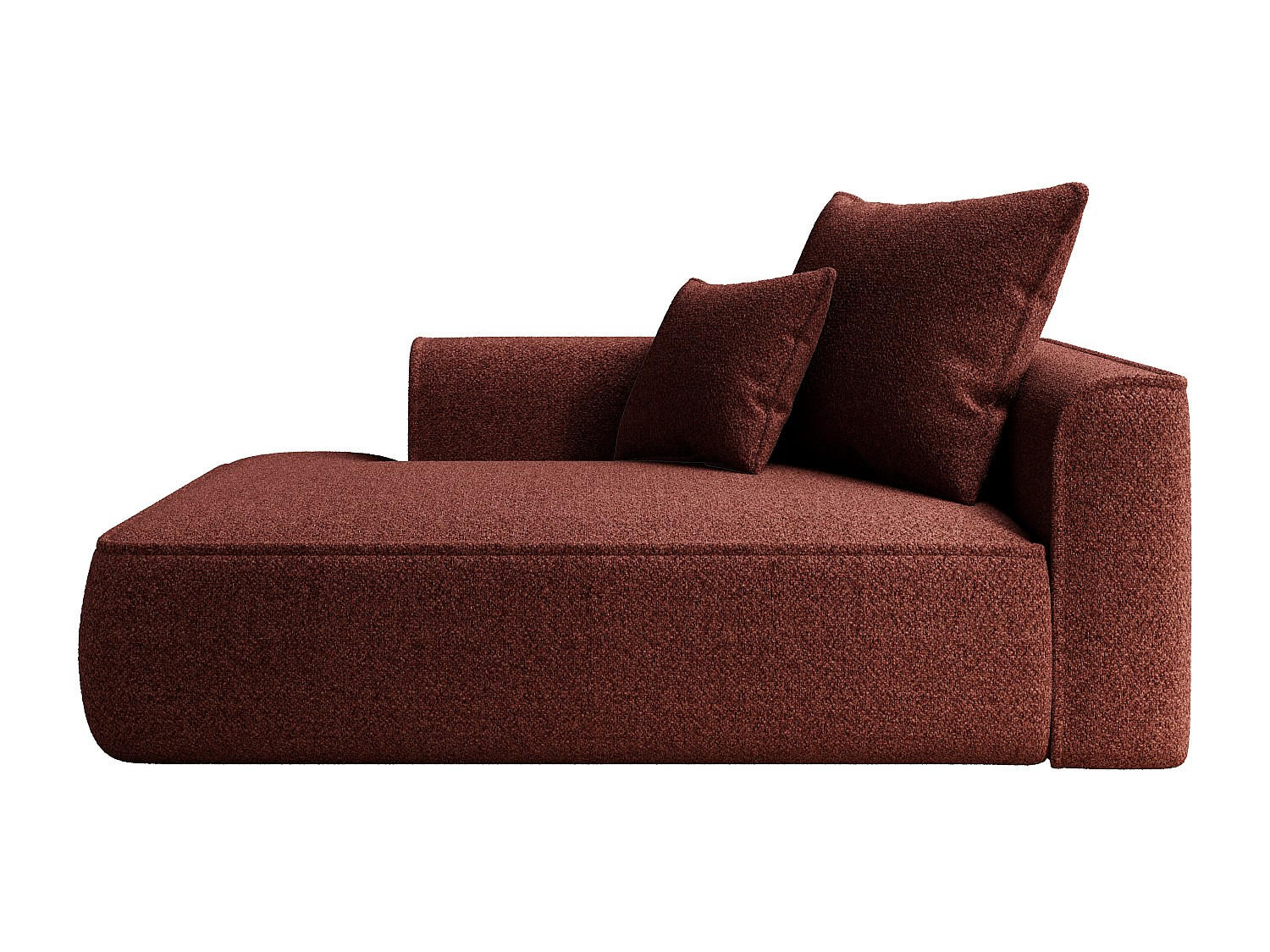 Vente-Unique Recamiere Bordeaux 180x67x115 cm