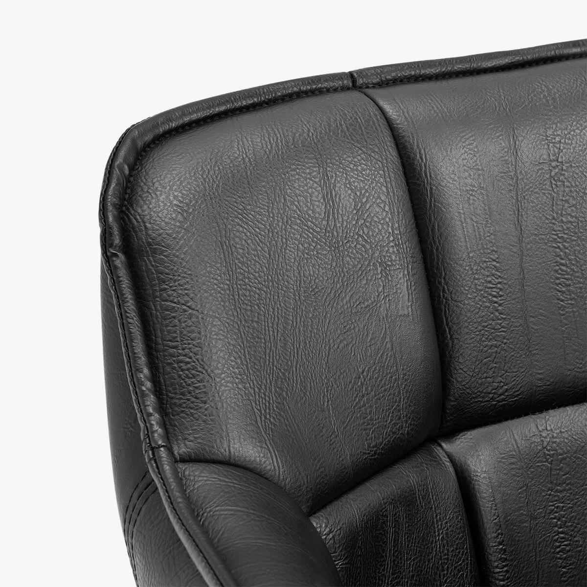 KRESLO S PODRUČKAMI Birmingham - čierna, kov/textil (60/82/59cm) - [en.casa]