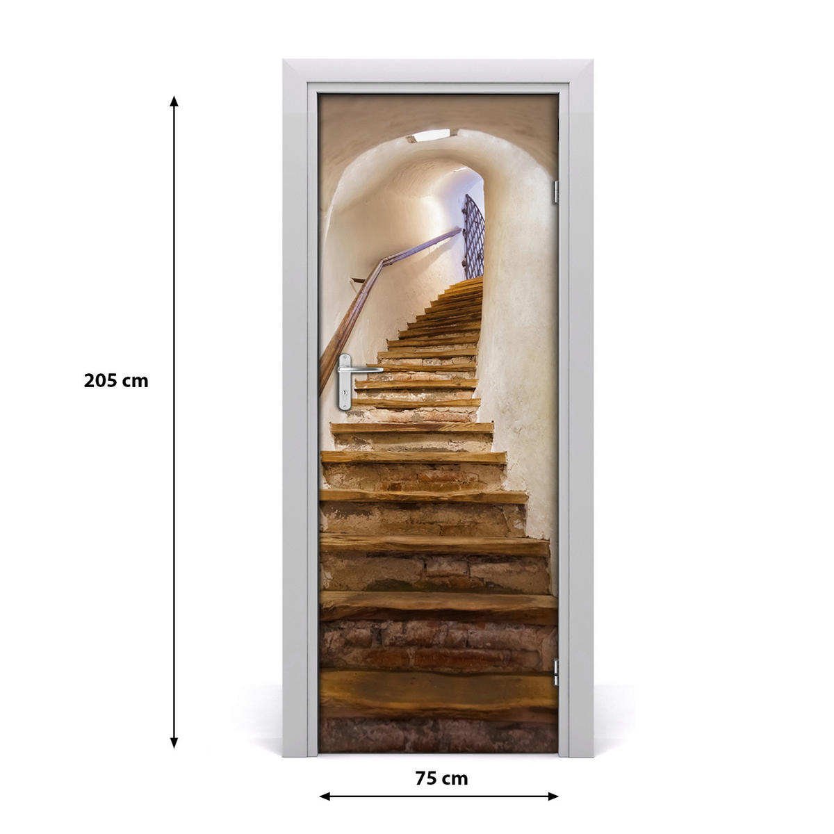 TÜRAUFKLEBER 75x205 cm Dekorativ für Türen - Cognac, Kunststoff (75/205/0.01cm) - TULUP