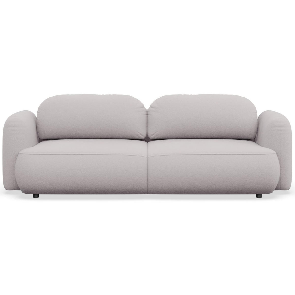 3-SITZER SCHLAFSOFA Tvoya Graubeige Chenille - Taupe/Schwarz, Kunststoff/Textil (253/82/110cm) - Selsey