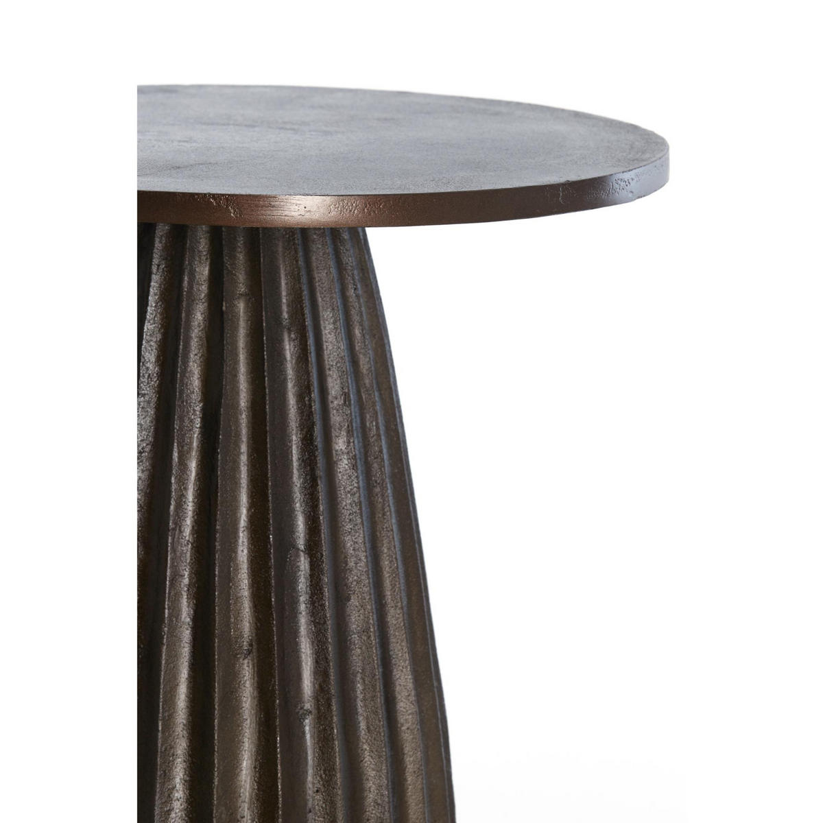 BEISTELLTISCH Veglia Braun 40/40/51 cm - Braun, Metall (40/40/51cm) - Light & Living