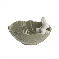 MINI-SCHALE Whitebunny - Hellgrün, Keramik (14/11/14cm) - home&you