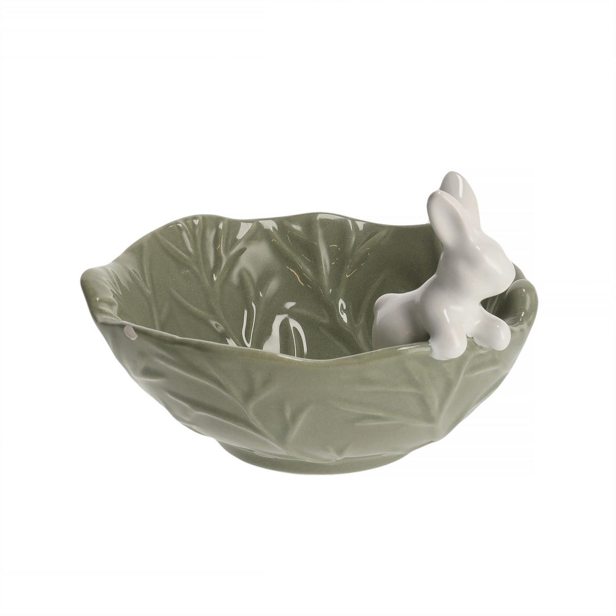 MINI-SCHALE Whitebunny - Hellgrün, Keramik (14/11/14cm) - home&you