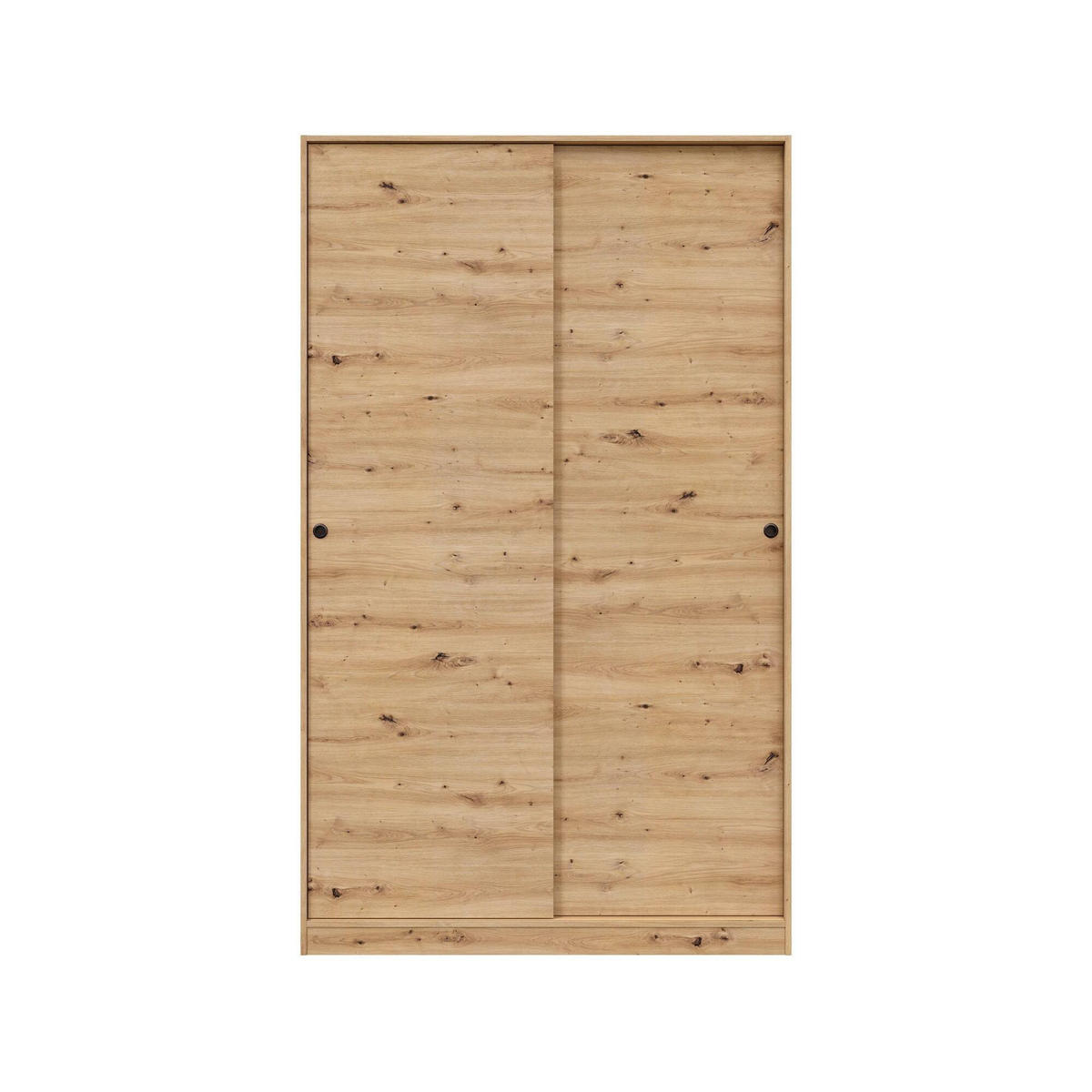 KLEIDERSCHRANK 2 TÜREN Knoteneiche 50/120/200 cm - Braun, Holzwerkstoff (120/200/50cm) - DMORA