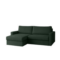ECKSOFA Bendik In Poso - Grün, Holzwerkstoff/Textil (224/140cm) - Fun Möbel
