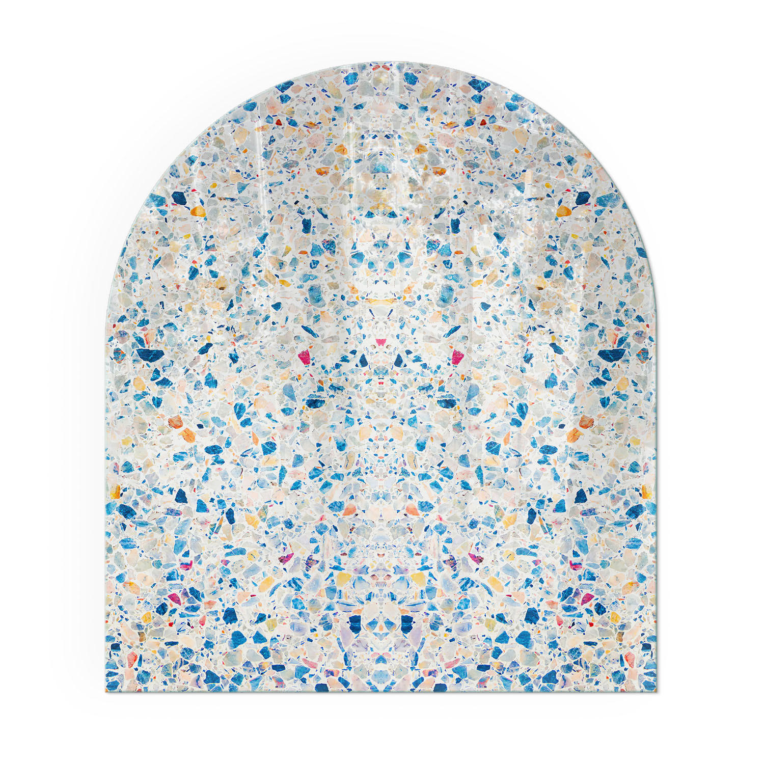 GLASPLATTE für Kamin 80x70 cm - Weiß, Glas (80/70/0.4cm) - TULUP