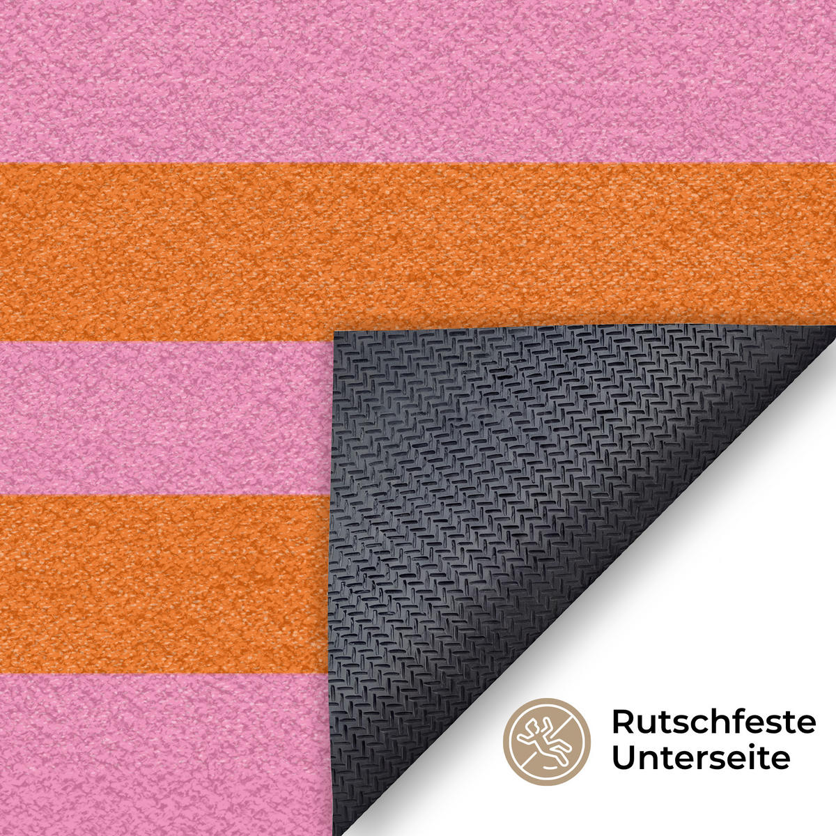 ROHOŽKA Ciao - Citace - Stripes 120x80 cm - pomerančová, textil/umělá hmota (120/0.4cm) - MuchoWow
