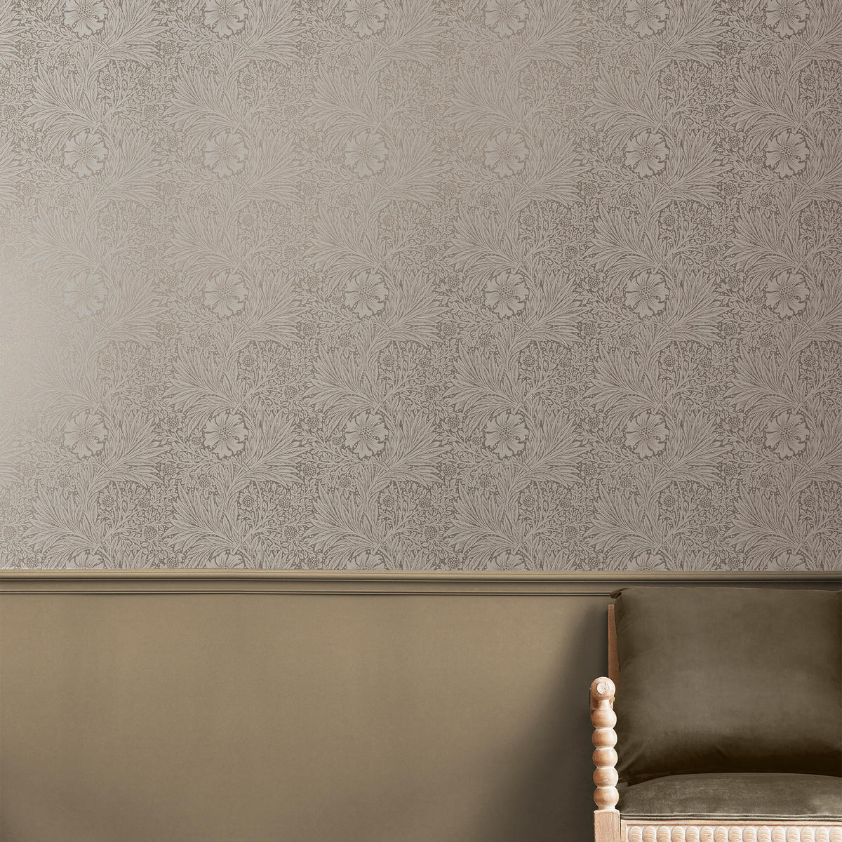 VLIESTAPETE Marigold Fibrous Neutral Vliestapete - Beige, Papier/Kunststoff (52/1000cm) - Graham & Brown