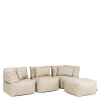 SITZSACK-SOFA 4-tlg. modular outdoor Noa - Beige, Textil (306/70/78cm) - icon