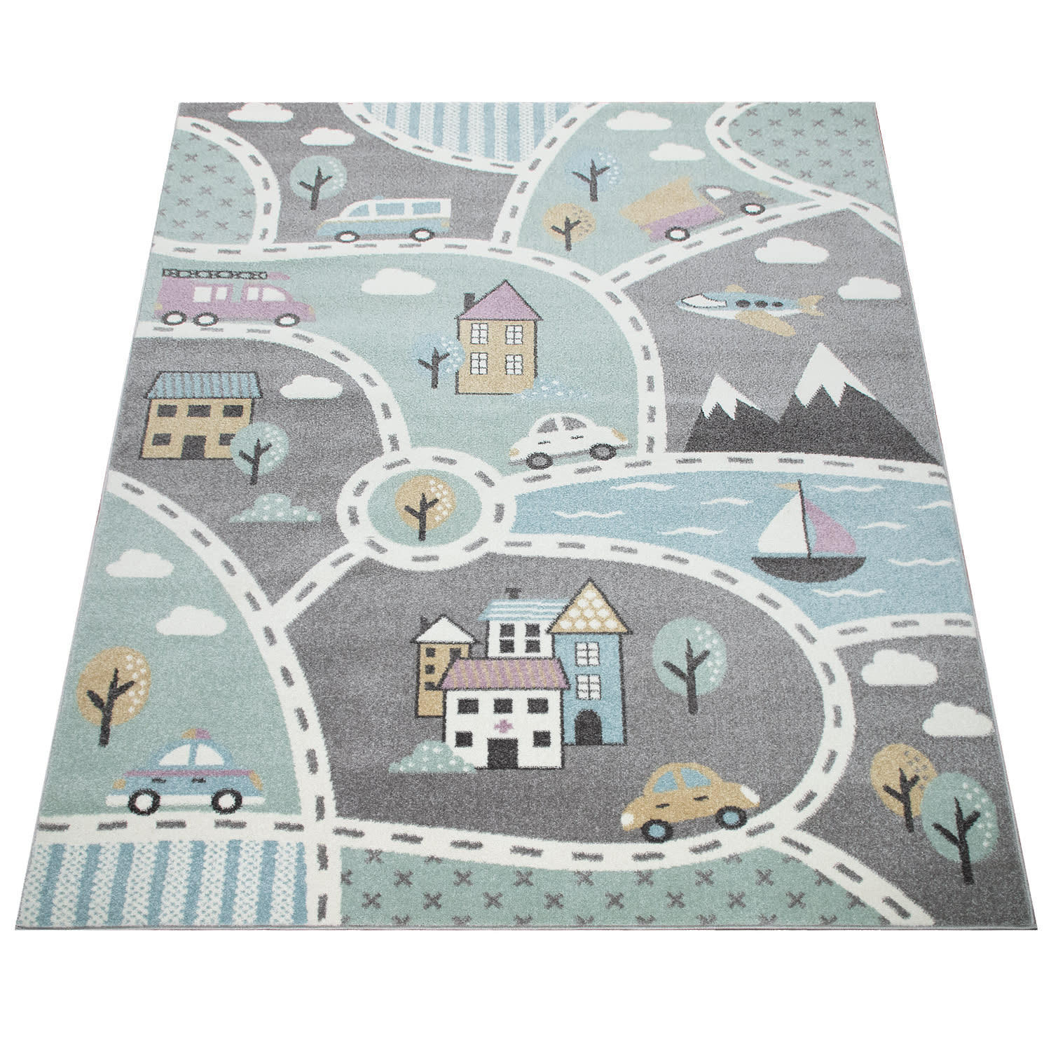 KINDERTEPPICH 160/220 cm Capri 318 - Grün, Kunststoff (160/220cm) - Paco Home