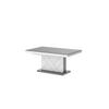 COUCHTISCH rechteckig Grau Hochglanz - Weiß Hochglanz 120/75/55 cm - Weiß Hochglanz/Grau, Holzwerkstoff (75/120/55cm) - designimpex