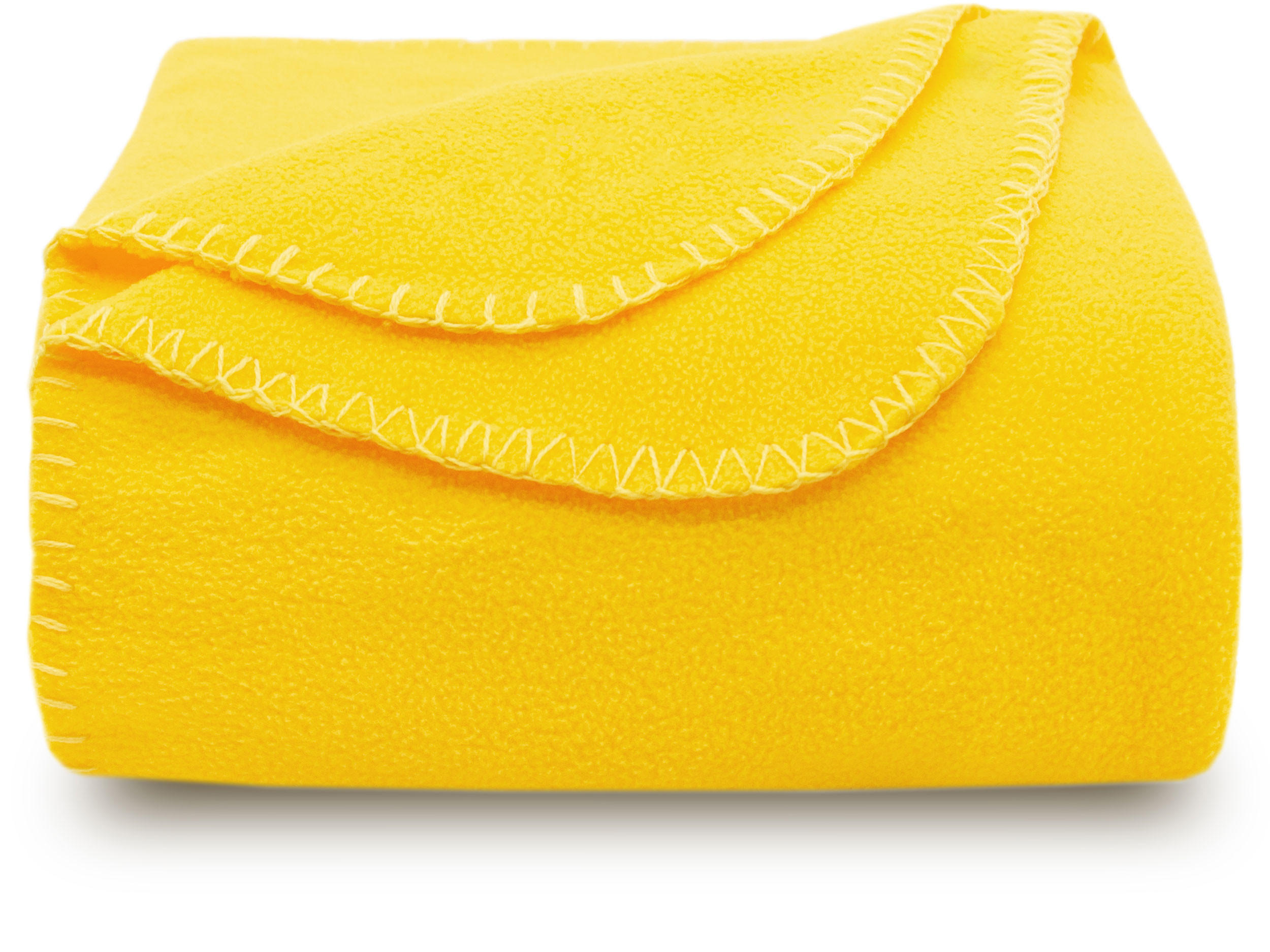 KUSCHELDECKE, 130x170 cm, 100% Polyester, Gelb - Gelb, Textil (130/170cm) - Zollner