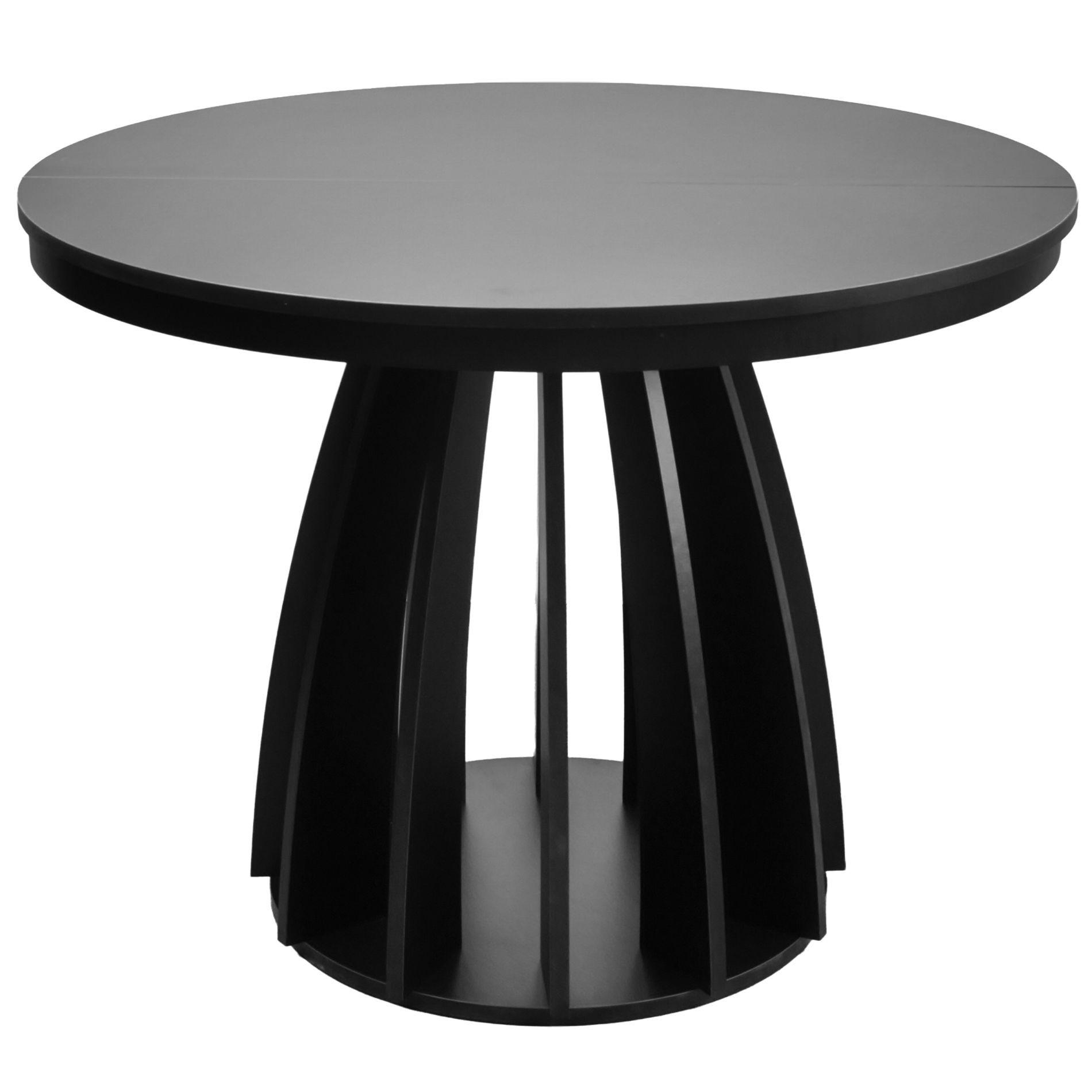 ESSTISCH Diciffy ausziehbar Schwarz, 100 x 140 x 100 cm - Schwarz, Holzwerkstoff (100/100/74.5cm) - Selsey