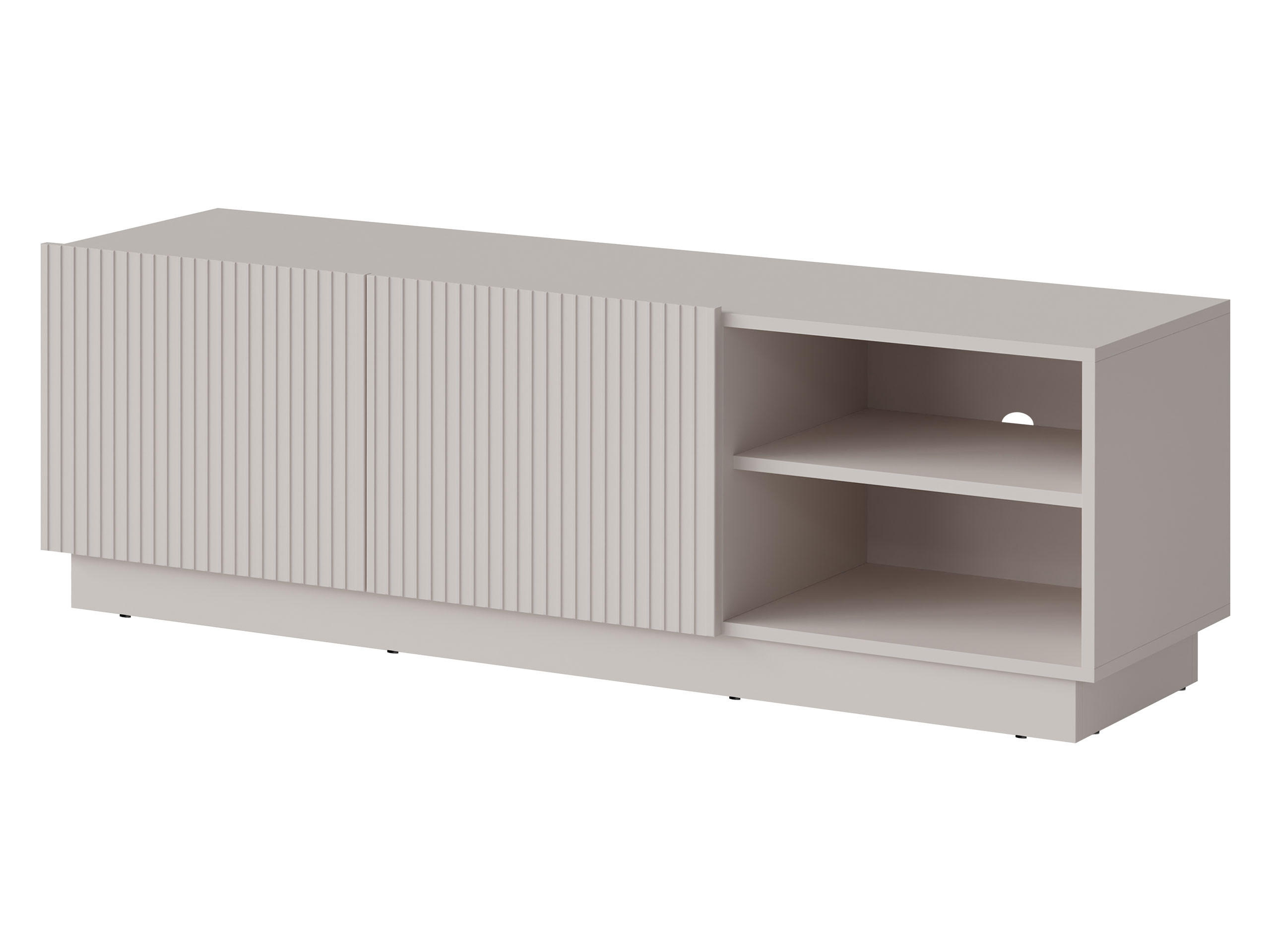 TV-ELEMENT Liverti 150 2D - Kaschmir/Schwarz, Holzwerkstoff/Kunststoff (150/48/42cm) - MIRJAN24