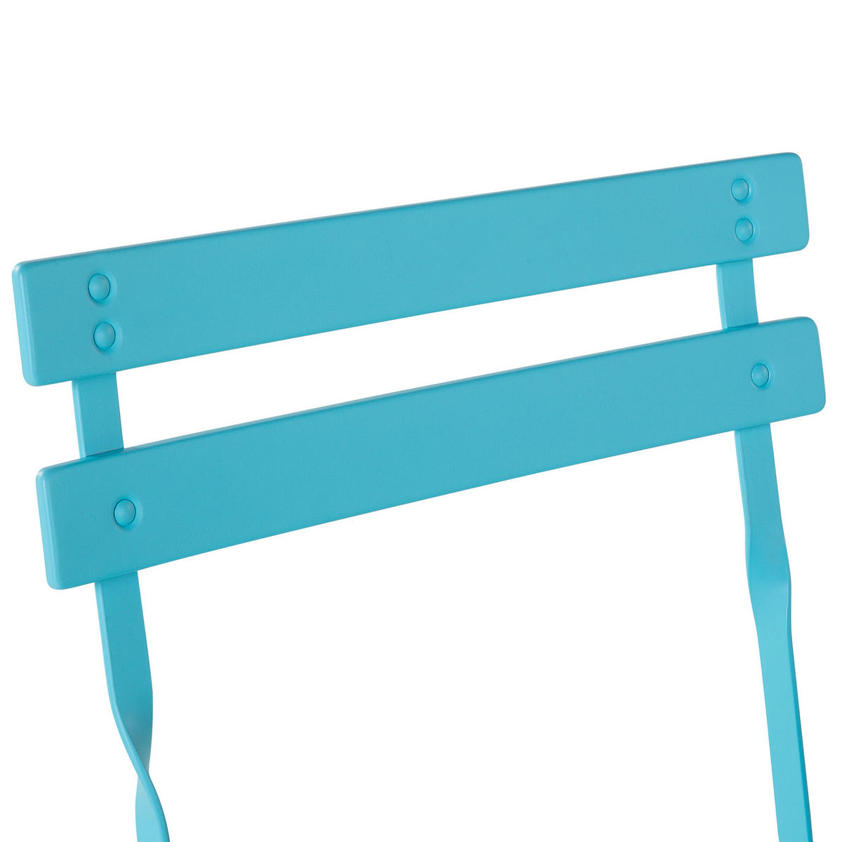 BALKONSET 2-Sitzer blau zusammenklappbar Fiori - Blau, Metall - Beliani