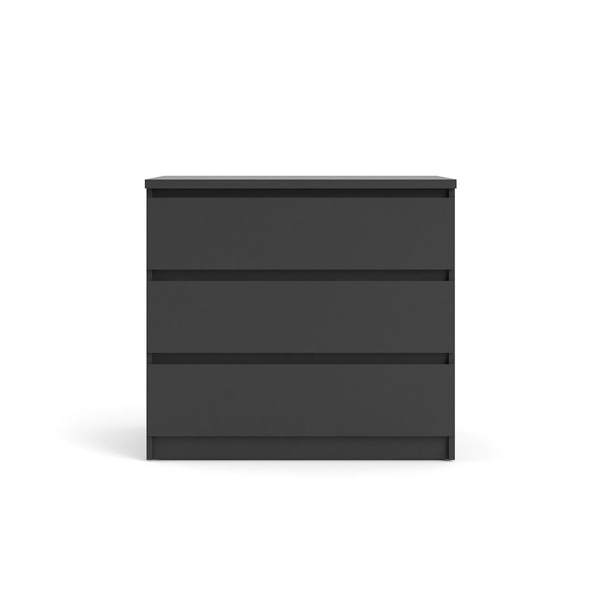 KOMMODE Schwarz - Schwarz, Holzwerkstoff (77/70/50cm) - ebuy24