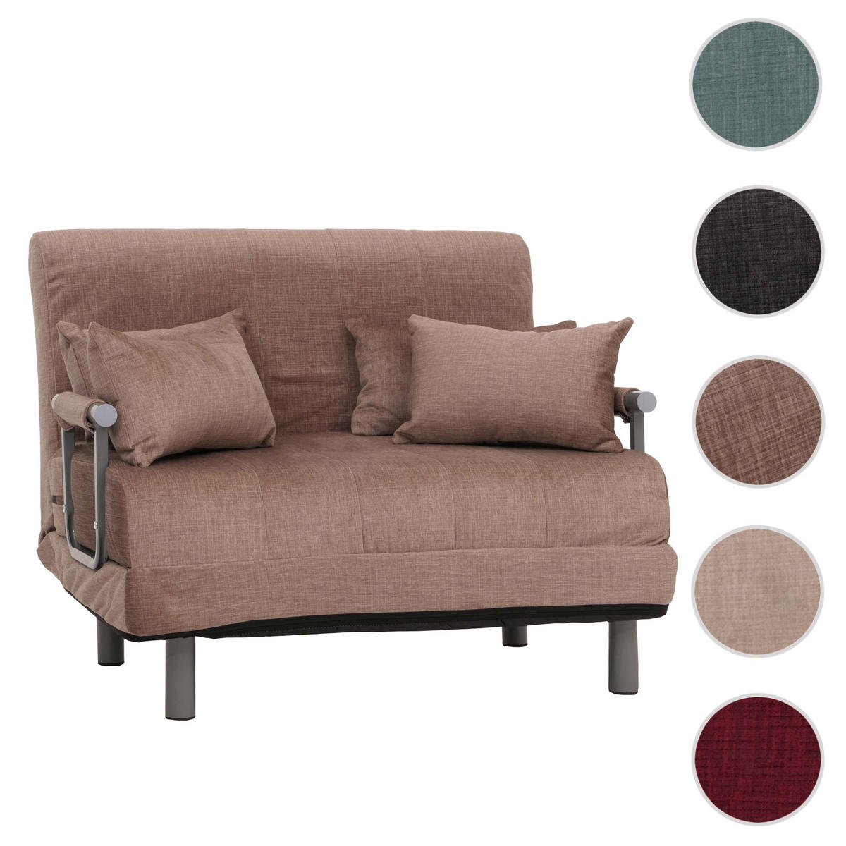 SCHLAFSESSEL Braun - Braun, Textil (105/80/190cm) - MCW