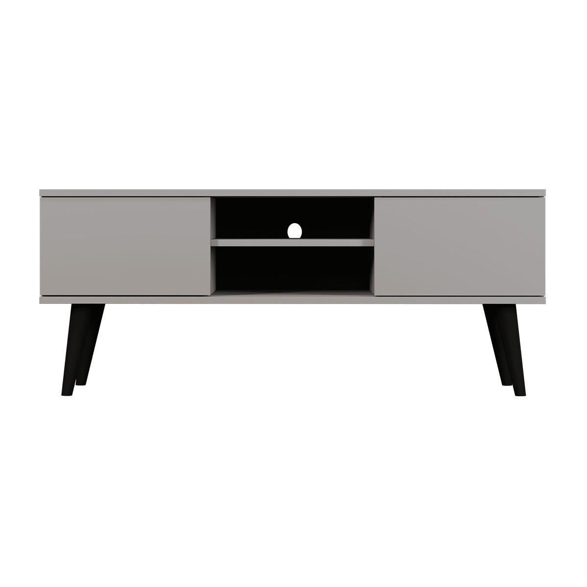 TV STOLÍK Toronto Sivá - sivá, kompozitné drevo (120/35/55cm) - Petits-meubles