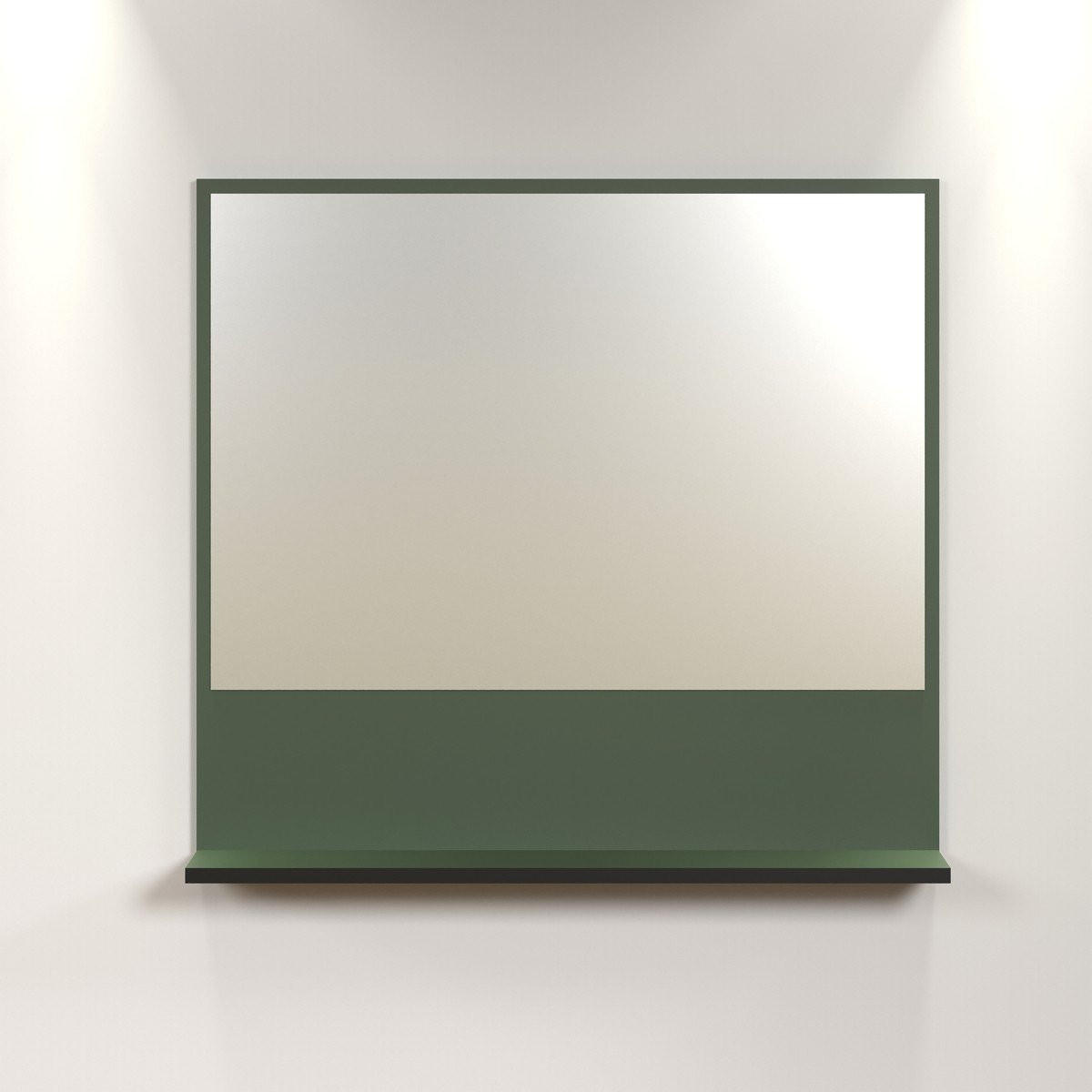 WANDSPIEGEL PureBliss Grün - Grün, Holzwerkstoff (80/74/14cm) - Trendteam