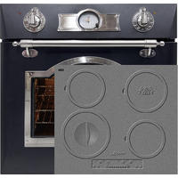 BACKOFEN-SET Elektro Einbau Backofen Autark 60 cm EH 6355 Em Sil+KCT 6705 I Herd Induktionkochfeld 60 cm - Schwarz, Metall (59.4/59.4/56.6cm) - Kaiser Küchengeräte