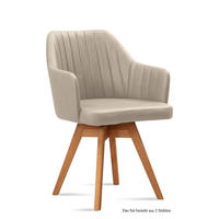 ARMLEHNSTUHL drehbar (2er-Set) Dotty 58x81x60 Eiche geölt/Natur - Eichefarben/Naturfarben, Kunststoff (60/81/58cm) - 58aufmkessel