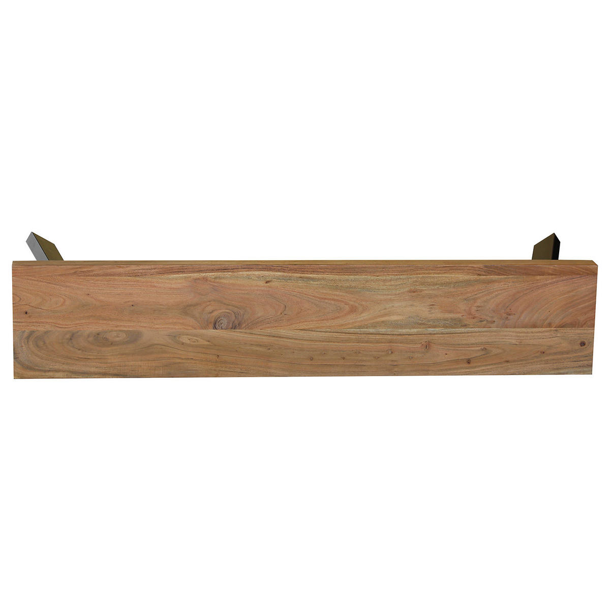 SITZBANK - Akazie massiv / Eisen - Akaziefarben, Holz (178/45/38cm) - home24