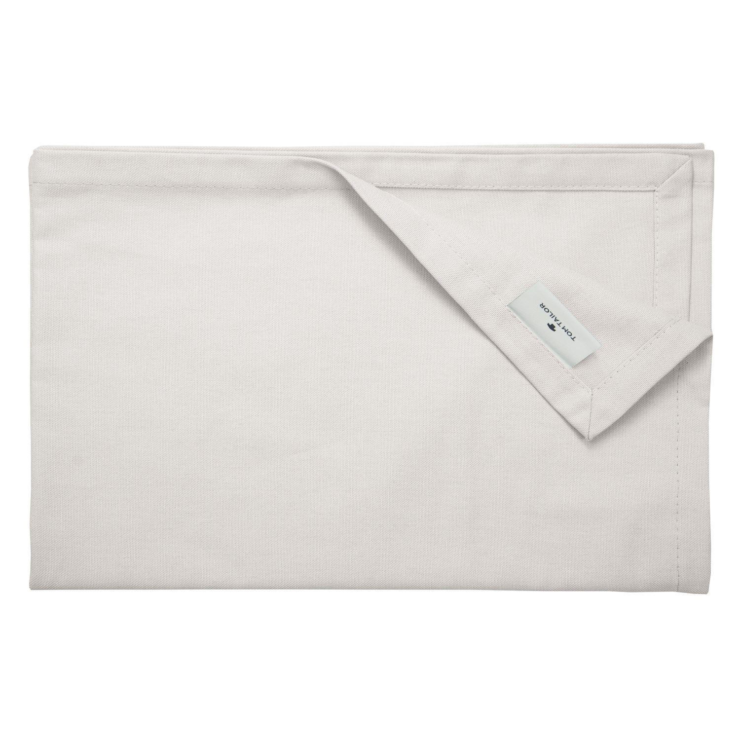 TISCHLÄUFER IN LEINENOPTIK DOVE Blickdicht - Hellgrau, Textil (150/50/0.5cm) - Tom Tailor
