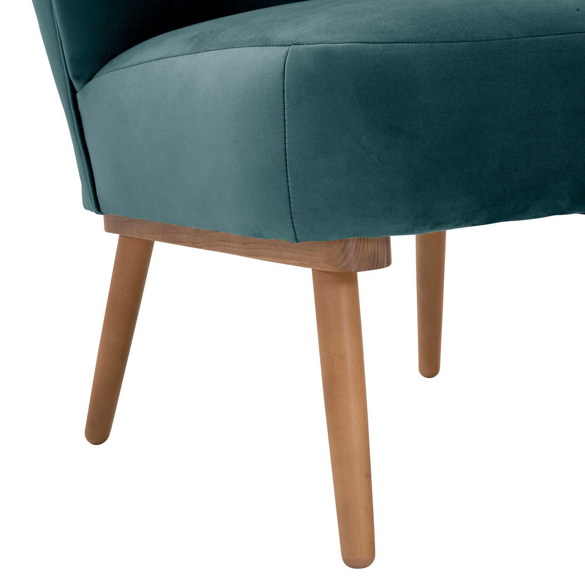 COCKTAILSESSEL Kayra Samtvelours azur - Aubergine, Kunststoff (72/90/74cm) - 58aufmkessel