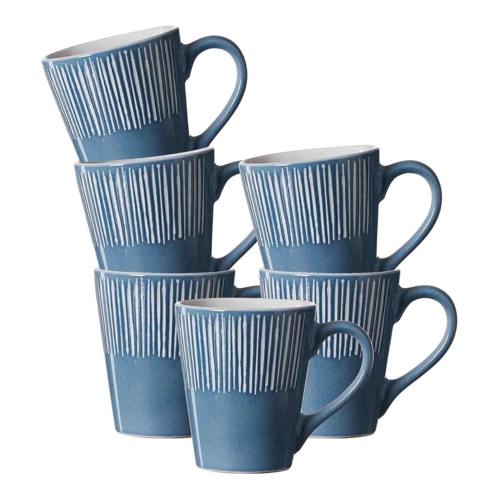 HENKELBECHER Banda Blau 315 ml 6er Set - Blau, Keramik (0.32L) - Ritzenhoff Breker