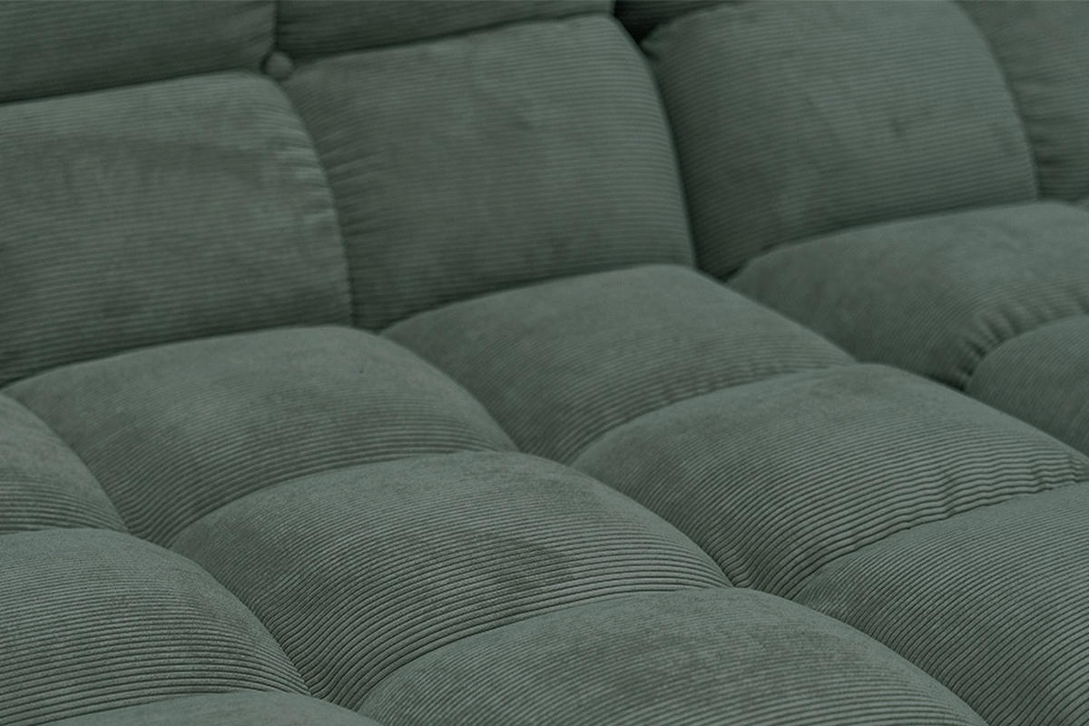 SITZGRUPPE VIVIEN 3ER SET Smaragdgrün Cord - Smaragdgrün, Kunststoff/Textil (510/85/359cm) - KAWOLA