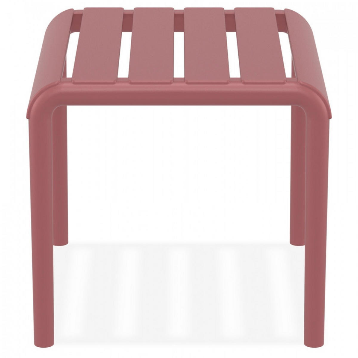 GARTEN-LOUNGETISCH Rot 42x41x40 cm - Rot, Kunststoff (41/42/40cm) - AlterEgo
