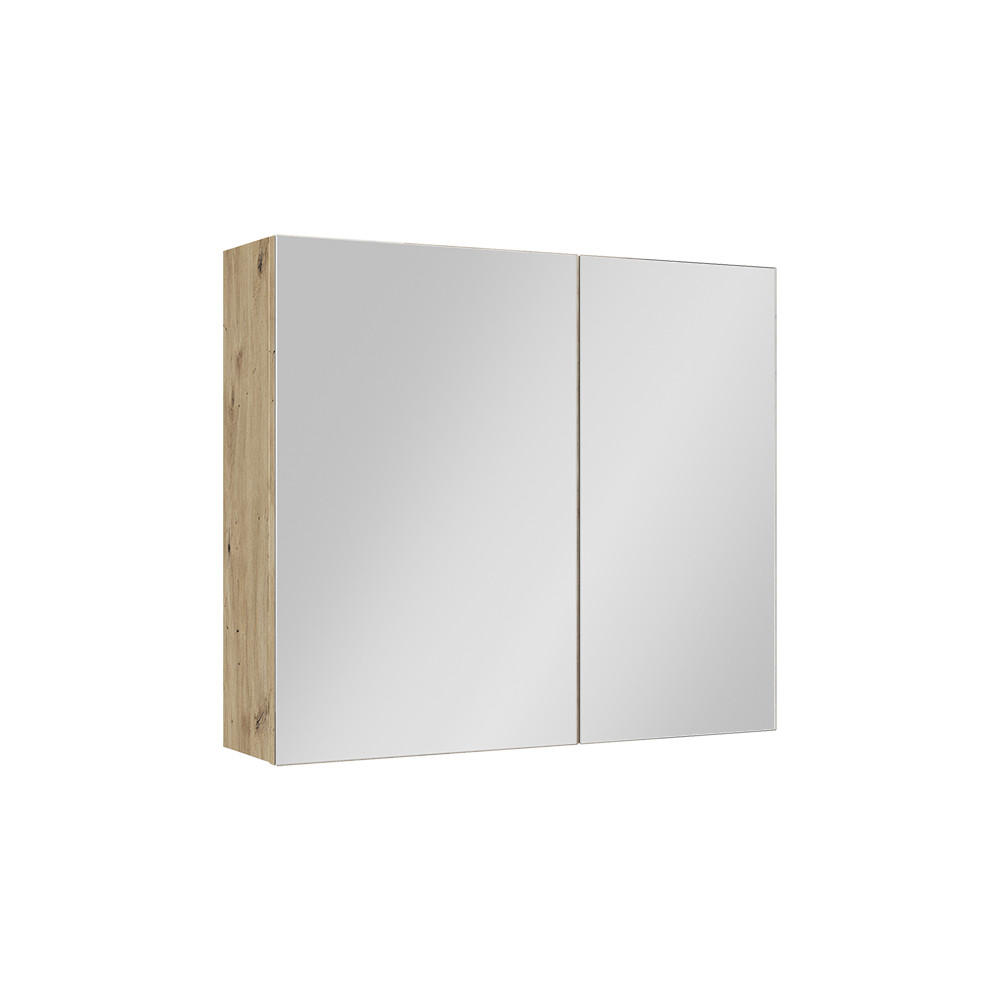 BADSPIEGELSCHRANK Lavia, Artisan-Eiche, 70 x 60.2 cm - Eiche Artisan, Holzwerkstoff (70/170/17cm) - Vicco