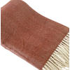 DECKE Balance. Baumwolle und Wolle. 130x170 cm. Terrakotta - Terracotta, Textil (130/170cm) - SOWL