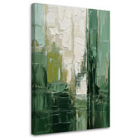 LEINWANDBILD Abstraktion 60x90cm - Grün, Textil (60/90cm) - Feeby