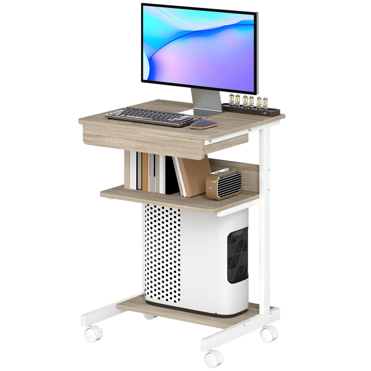 BÜROTISCH Eiche 1 Stück - Eichefarben, Holzwerkstoff (51/79/56cm) - GiPP
