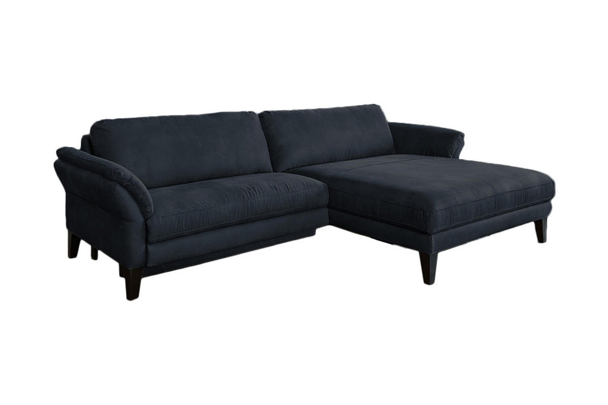 ECKSOFA MIT MOTORISCHER RELAXFUNKTION MALTA Schwarz Webstoff - Schwarz, Buchenholz/Textil (302/175cm) - KAWOLA