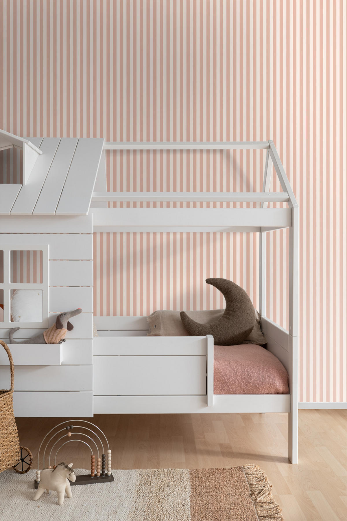TAPETE Streifen 53 cm x 10.05 m - Terracotta, Papier (53/1000cm) - ESTAhome