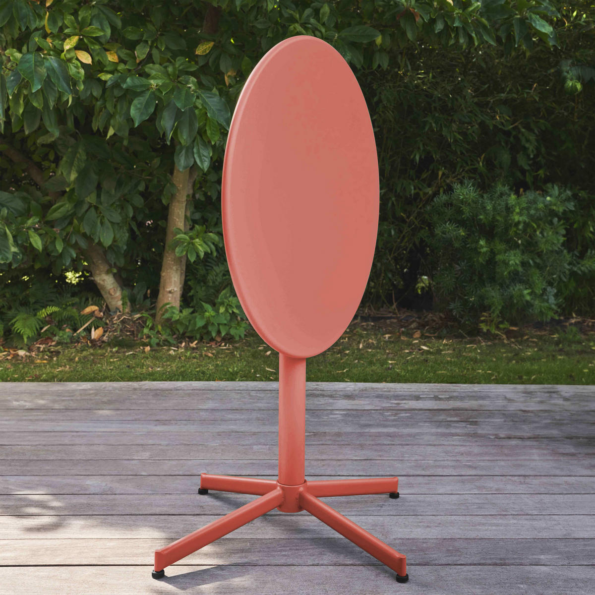 GARTENTISCH , klappbar, Lehm - Pink, Metall (90/50/72cm) - Oviala