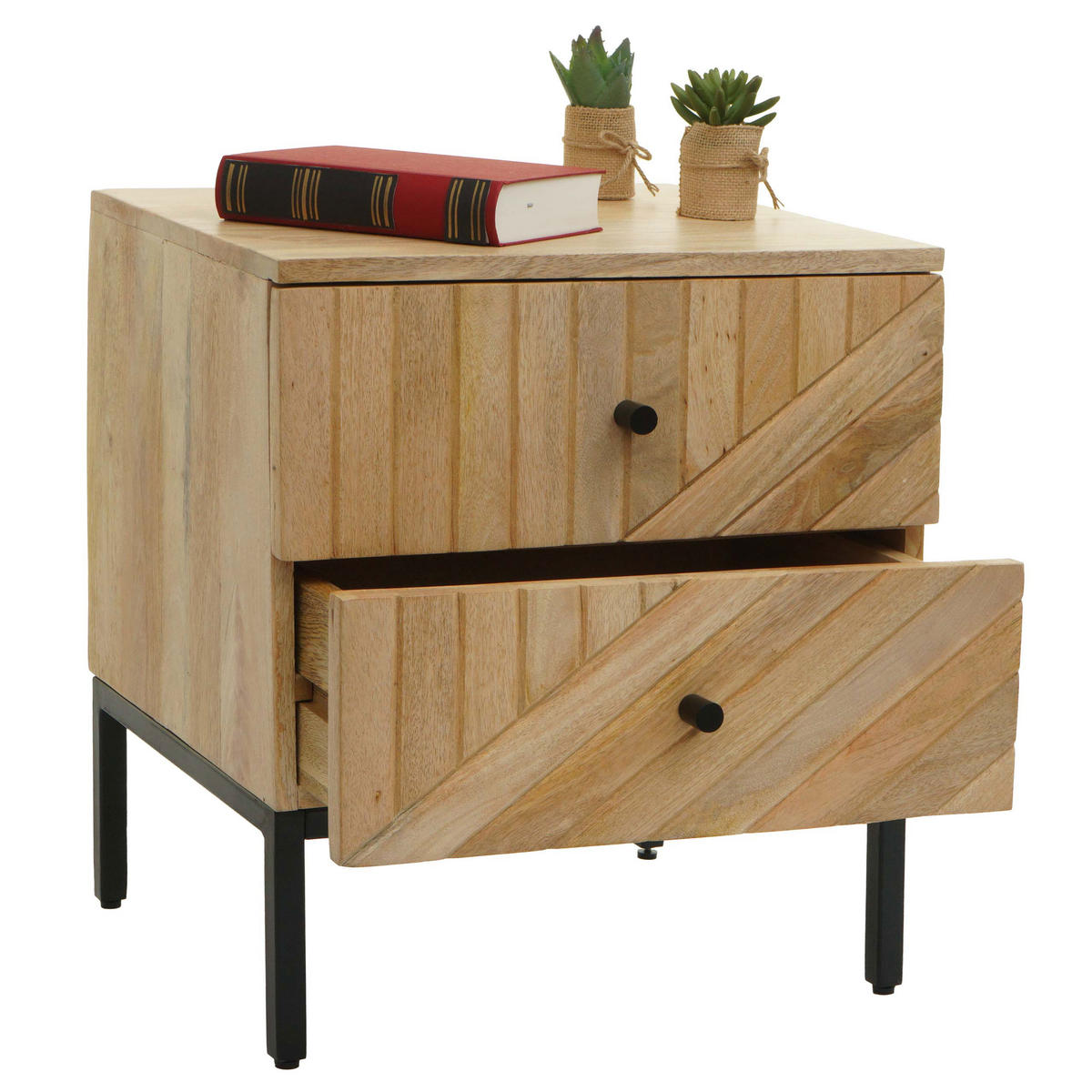 NACHTTISCH Beige - Beige, Holz (45/51/40cm) - MCW