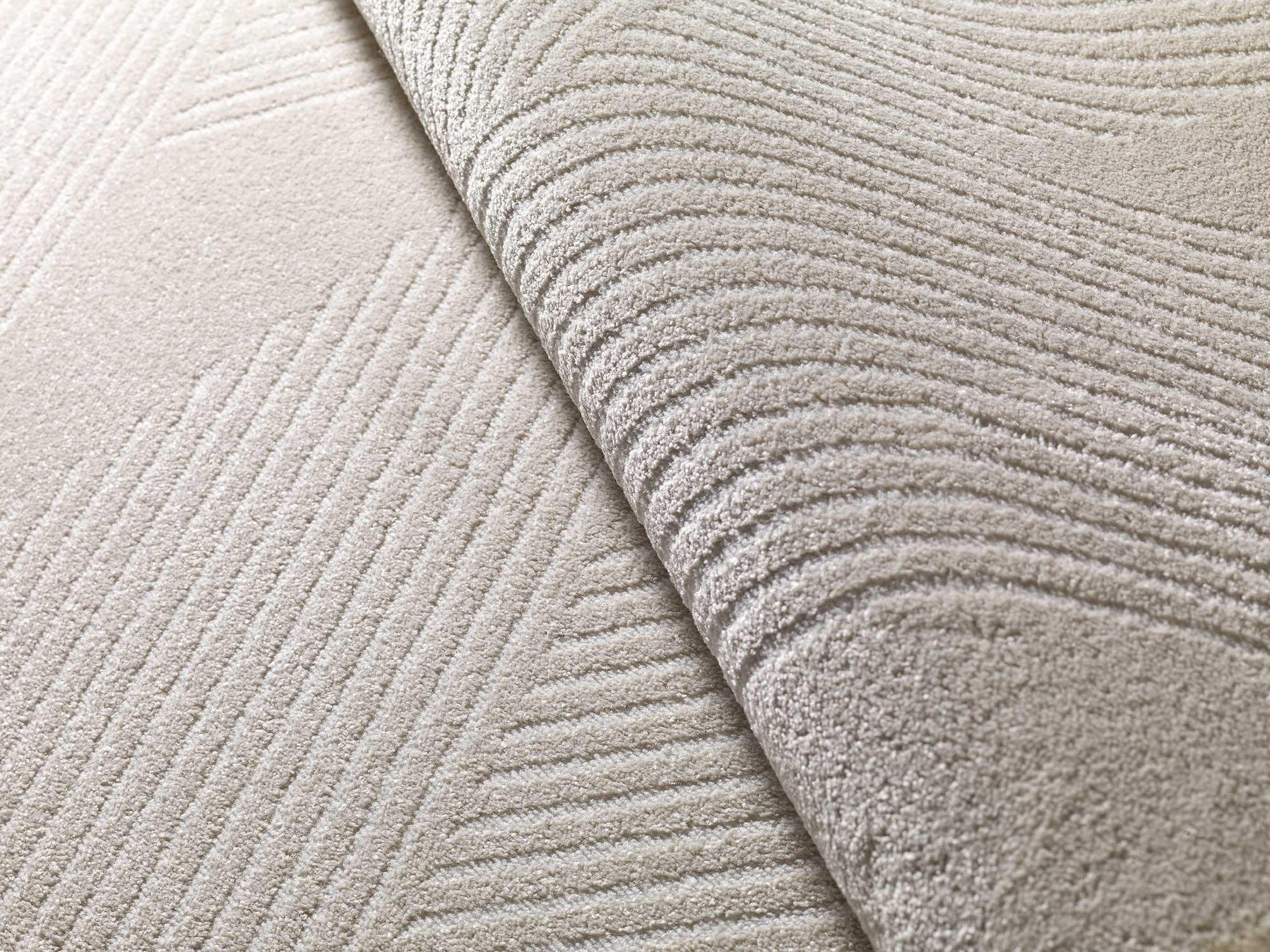 WEBTEPPICH Creme Hl-Geometric 200/300 cm - Creme, Naturmaterialien/Textil (200/300cm) - Atticgo