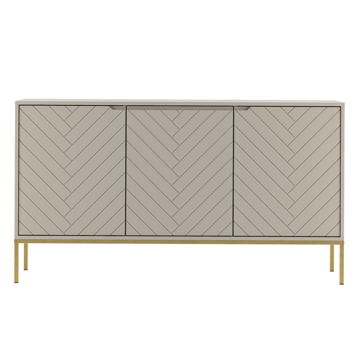 SIDEBOARD Daria Kašmír - kašmírová, kompozitní dřevo (151/103/39cm) - Petits-meubles