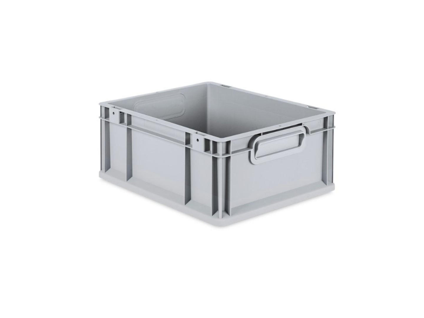 EUROBOX Nextgen Economy Griffe Geschlossen 17x30x40cm 16 Liter - Grau, Kunststoff (30/17/40cm) - PROREGAL