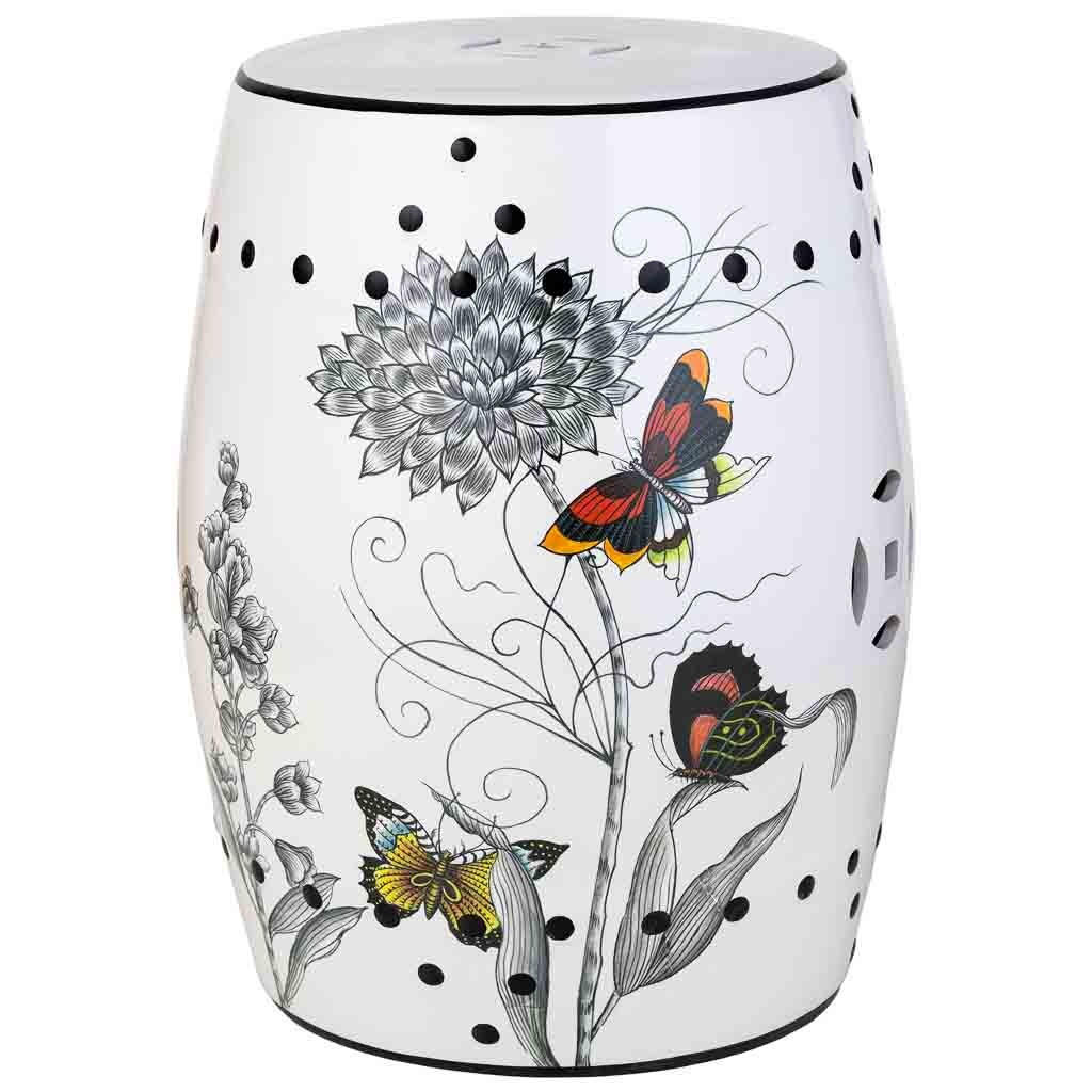 Wanderlust Hocker, Grau 33x44.5x33 cm