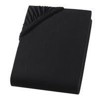 TOPPER-SPANNBETTLAKEN Jersey Bettlaken 140x200 cm Schwarz - Schwarz, Textil (140/200cm) - Carpe Sonno