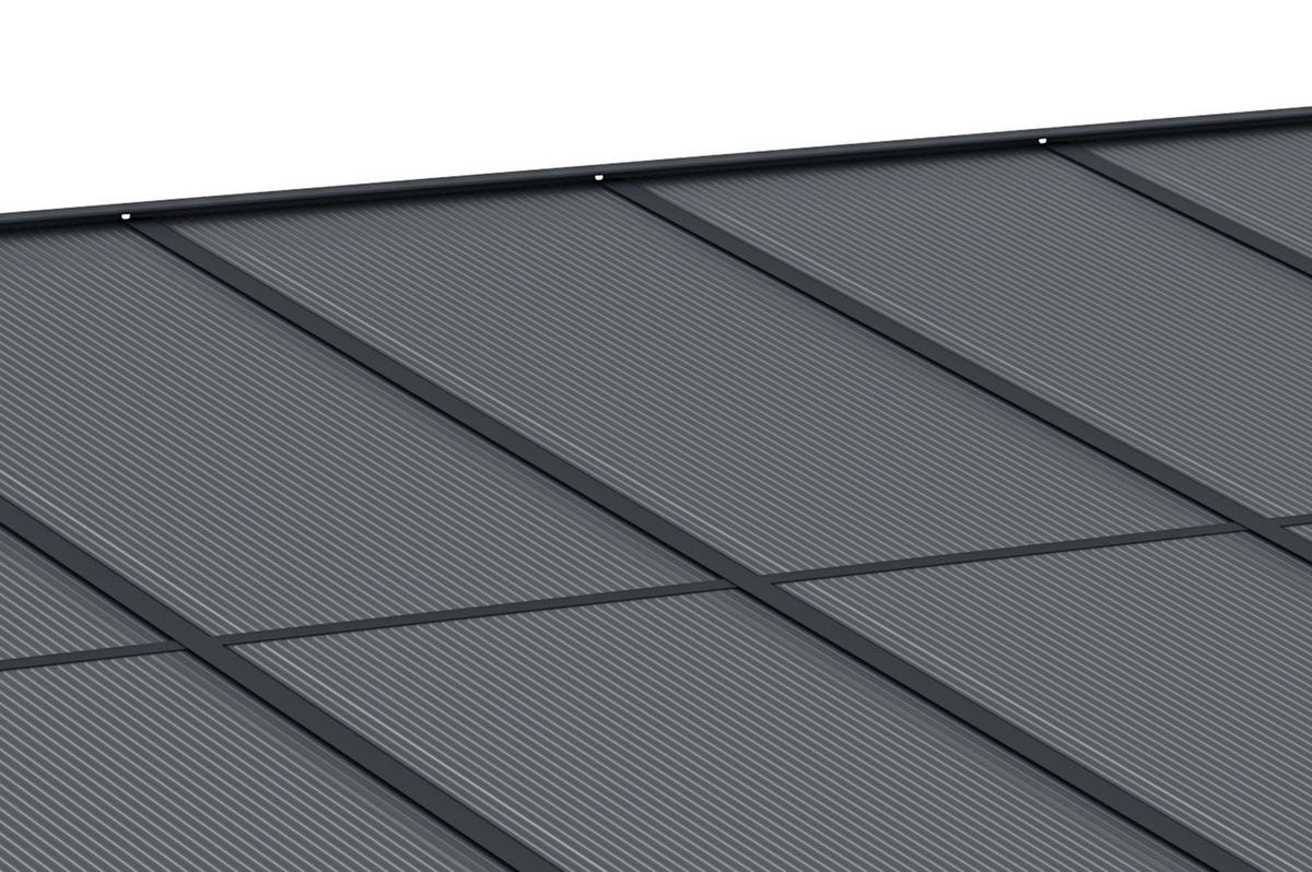 PERGOLA / CARPORT Kleo Grau 4,5m x 3m - Grau, Metall (435/270/300cm) - Cazeboo