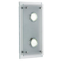 LED WANDLEUCHTE ARENA Chrom Silber - Silberfarben, Glas (34/8/20cm) - Esto
