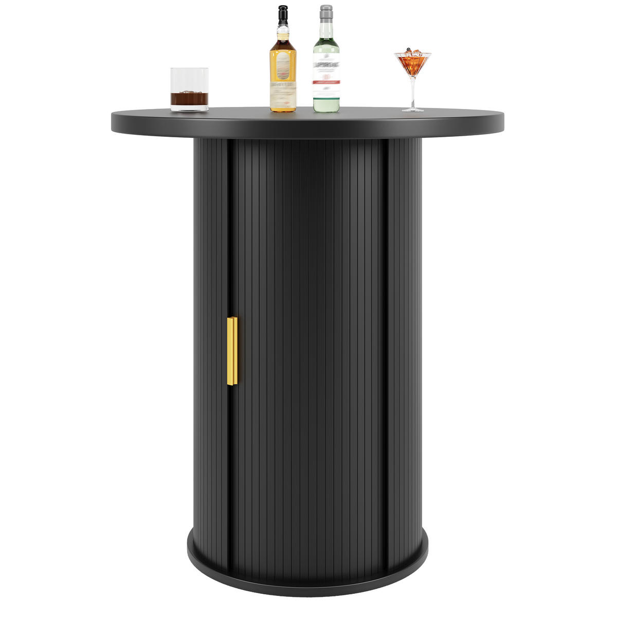 BARTISCH Schwarz 60/60/91,6 cm - Schwarz, Holz (60/60/91.6cm) - PANGIVO