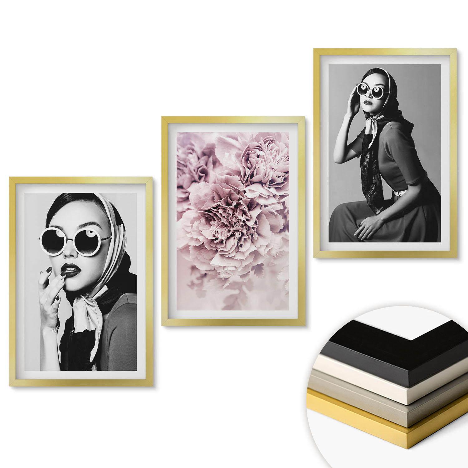 ArtPrintCave Wandbilder Gold 40x60 cm